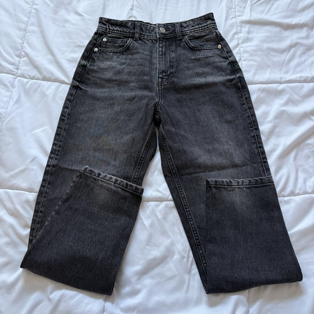 Zara Black Jeans Womens Size 2 Classic City Gothic Grunge Vampire Coquette Girly